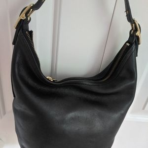 Coach shoulder Black Leather bag